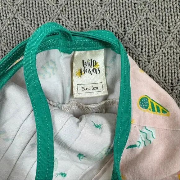 Wildflowers Day Dream Baby Romper Ice Cream and Sweet Treat Pattern ~ 3M - Picture 8 of 12